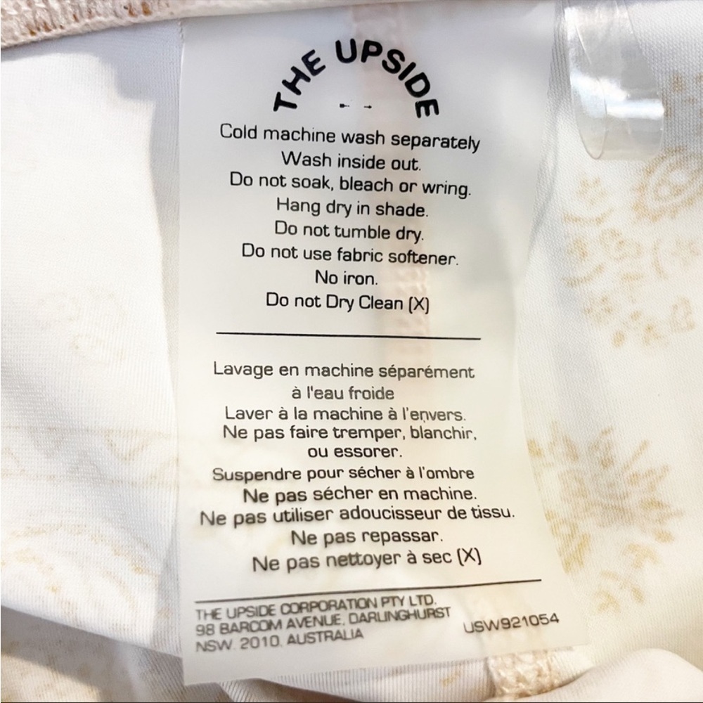 The Upside X Anthropologie Carmen Bandana Yoga Leggings Gold Paisley NWOT🍑🍑🍑 - Picture 11 of 12
